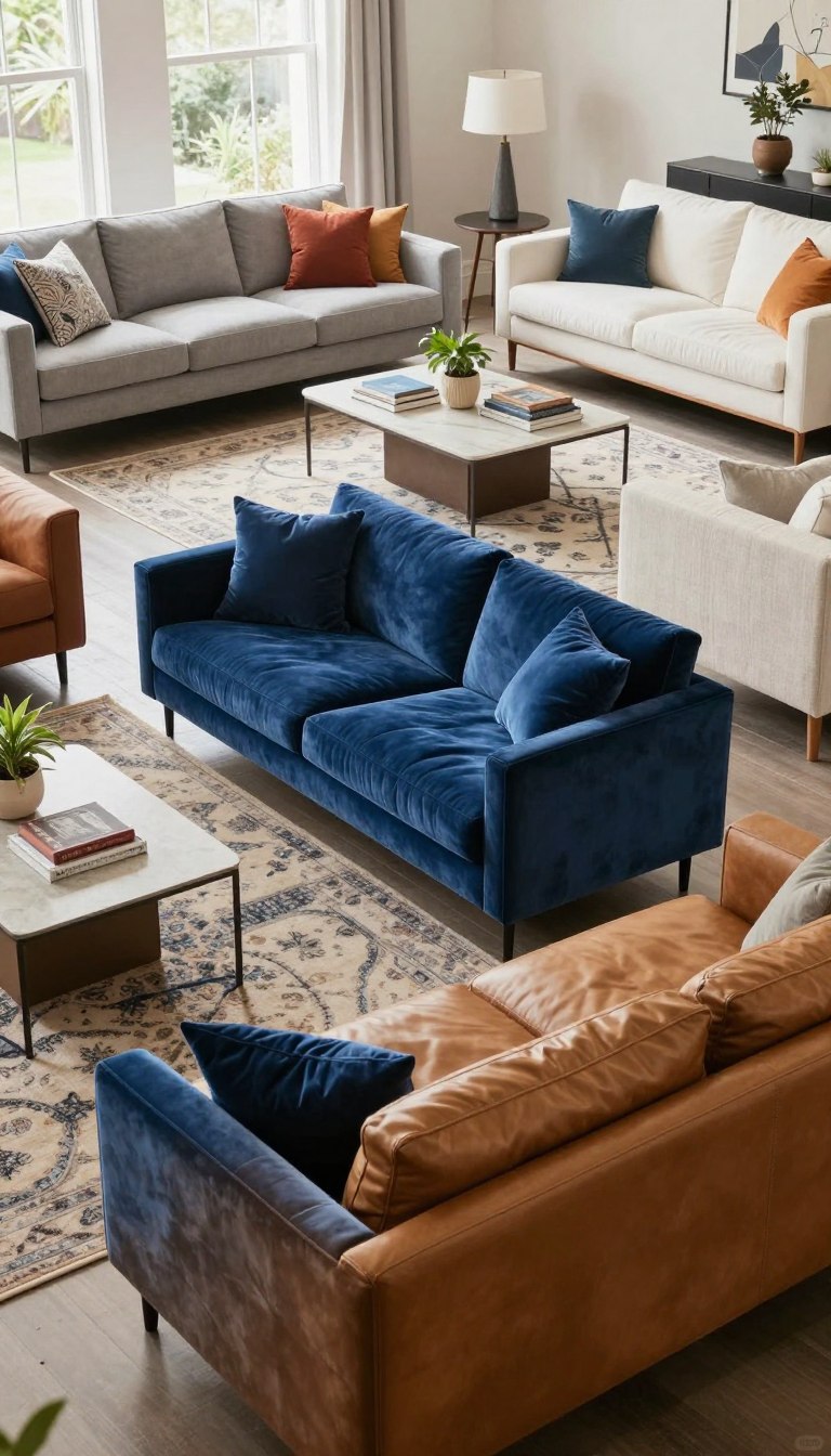 8 living room sofa