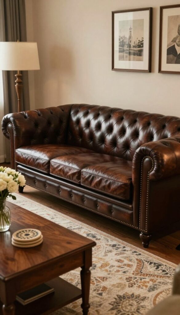 Chesterfield leather sofa Chesterfield leather sofa