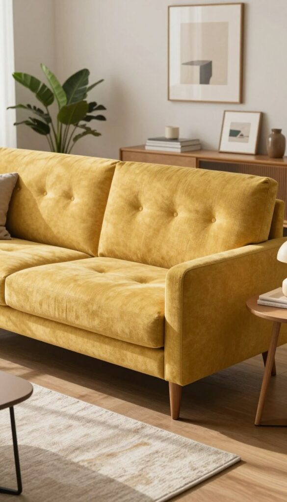 Mid-Century Modern Tufted Sofa Mid-Century Modern Tufted Sofa