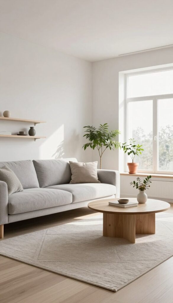 Scandinavian minimalist living room Scandinavian minimalist living room